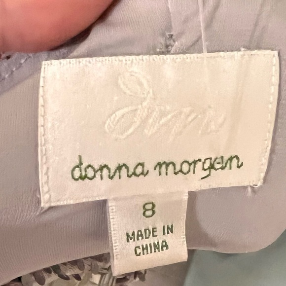 Donna Morgan mauve sequin dress cocktail - Picture 12 of 12